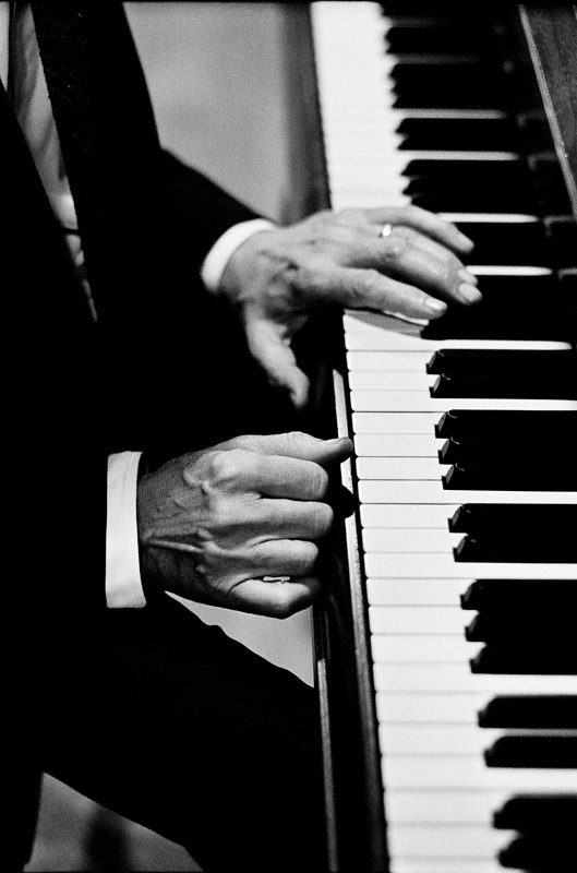 Gil Evans Hands, Monterey Jazz Festival, Monterey, CA, 1966