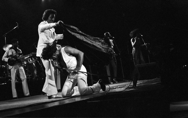 James Brown Kneeling On Stage, Hammersmith Odeon, London, 1981