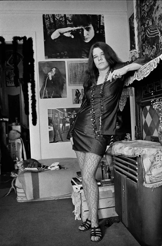 Janis Joplin In Her Apartment on Lyon Street, San Francisco, 1968