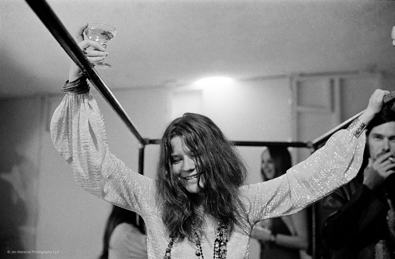 Janis Joplin Backstage at Winterland, San Francisco, 1968