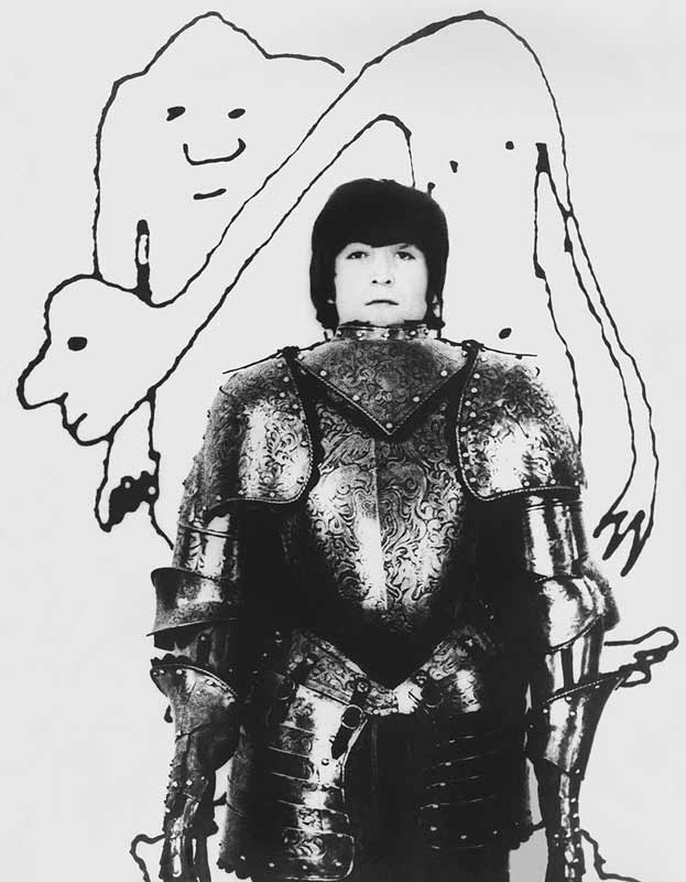 John Lennon, Posing With Suit of Armor, Weybridge, 1965
