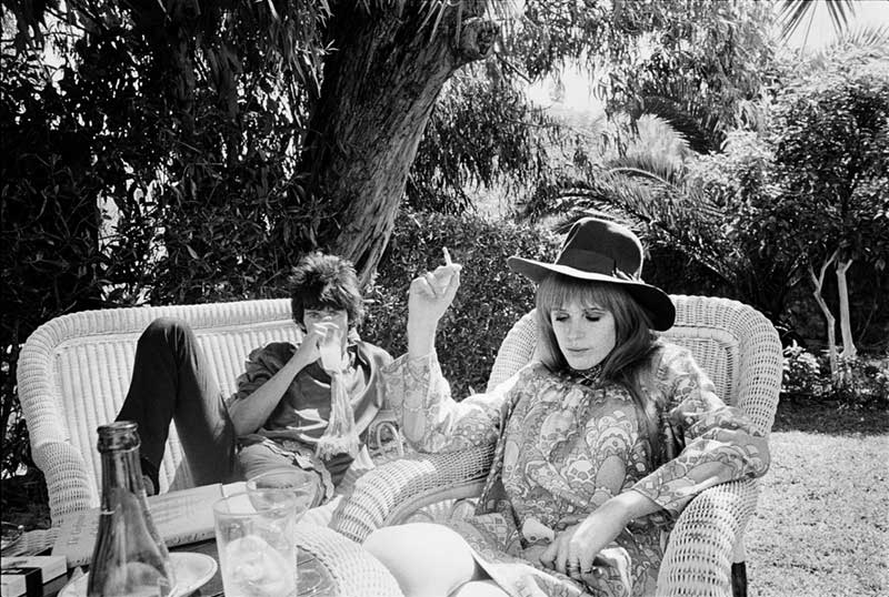 Keith Richards and Marianne Faithfull in a Tangiers Garden, Morocco, 1967