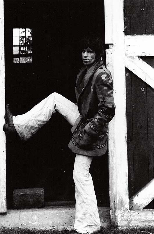 Keith Richards in Barn Door, CT, 1977