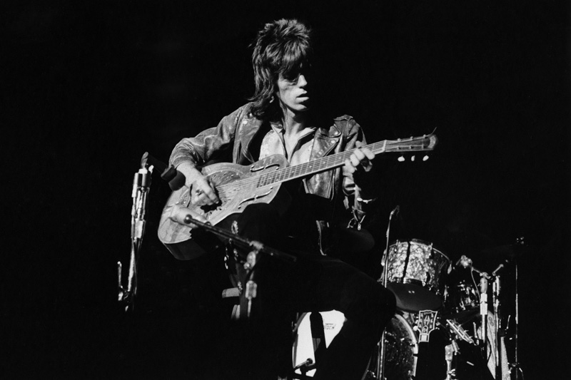 Keith Richards Performing, Oakland Coliseum, 1969