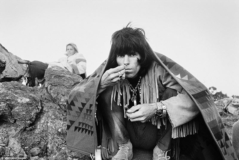 Keith Richards "Toking", Joshua Tree National Park, CA, 1968