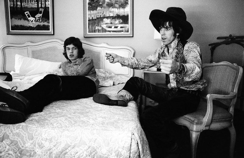 Mick Jagger and Keith Richards in a New York City Hotel Room, New York, 1967