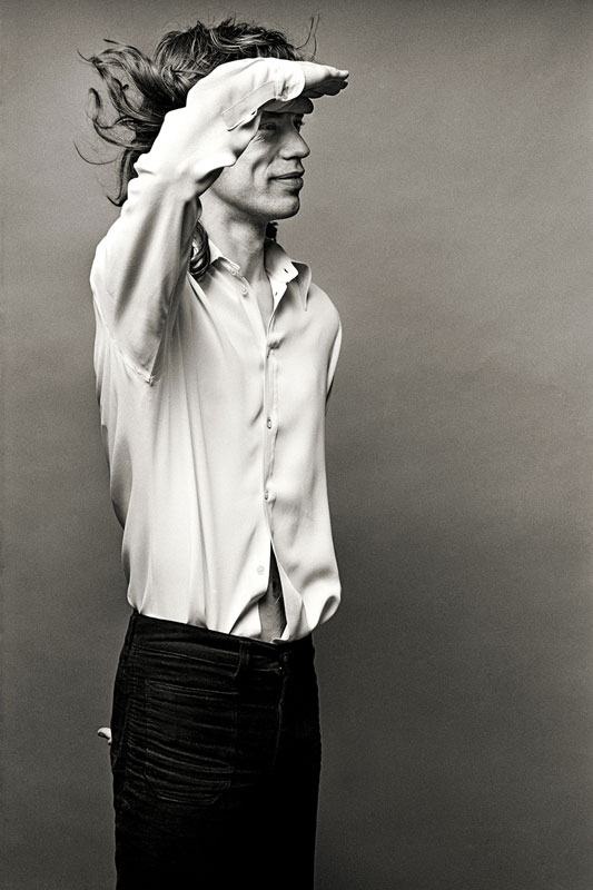 Mick Jagger, Los Angeles 1972 “Saluting”
