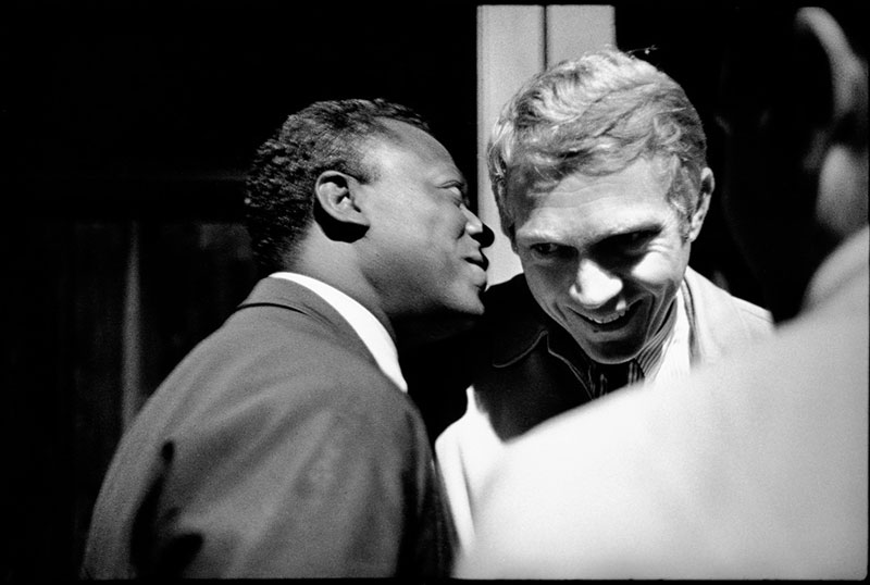 Miles Davis in Conversation with Steve McQueen Backstage, Monterey Jazz Festival, 1963