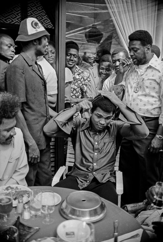 Muhammad Ali Combing his Hair, Zaire, 1974