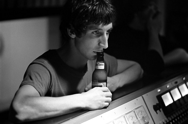 Pete Townshend in Studio (Beer Bottle), IBC Studios, London, 1968