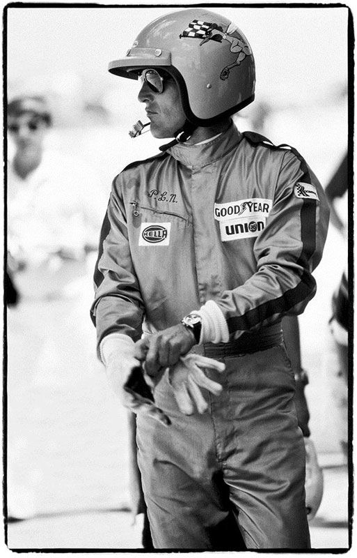 Paul Newman Preparing for Sebring 12-Hour race, 1977
