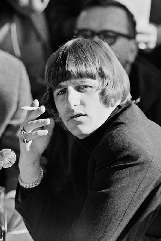 Ringo Starr, Smoking on the set of Help!, Austria, 1965