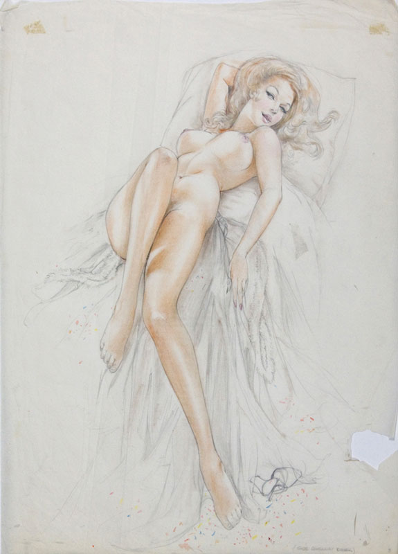 Study of a Reclining Nude Blonde, 1974
