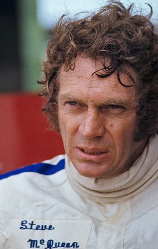 Steve McQueen During Practice, Sebring 12-Hour Race, 1970 (Color)