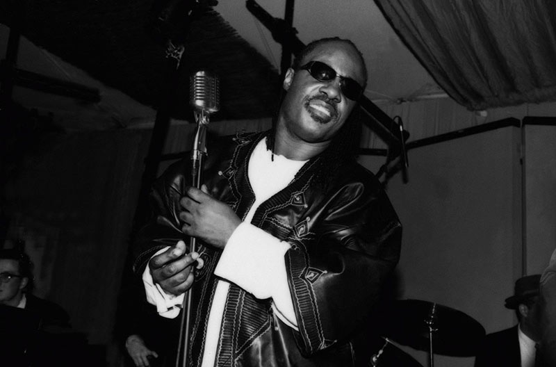 Stevie Wonder at the Mic, 1989