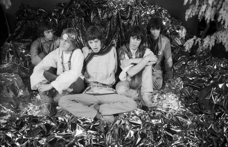 The Rolling Stones Sitting in SMR Set, New York, 1967