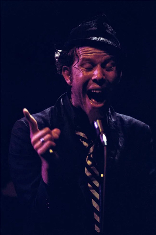 Tom Waits Performing at the Troubadour, Los Angeles, 1977 (Color)