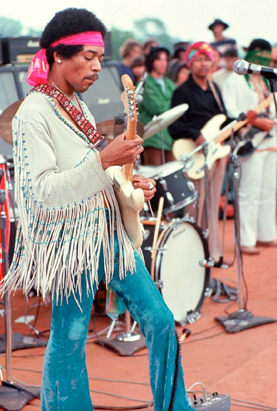 Jimi Hendrix, Woodstock Festival, 1969