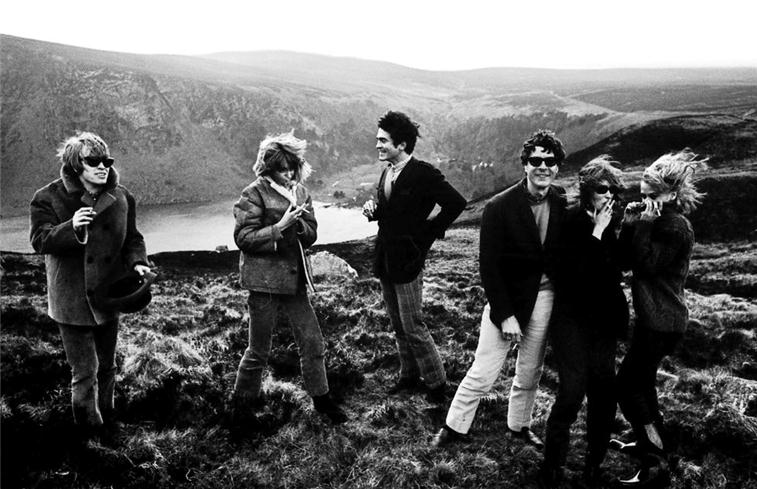 Brian Jones with Anita Pallenberg, Nick & Tara Browne, and Paul & Talitha Getty, Tripping on the Moors, Ireland, 1967